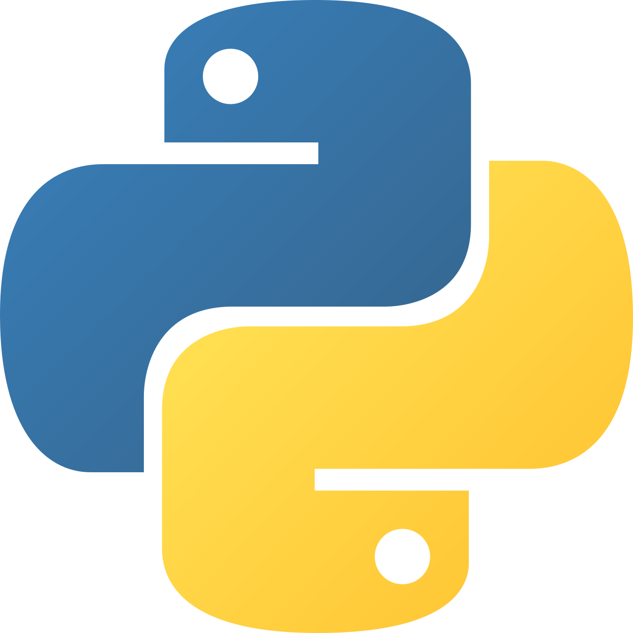 Python programming language logo